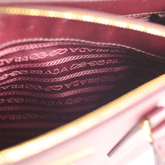 Prada Galleria Saffiano Leather Tote Burgundy