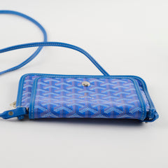 Goyard Goyardine Canvas Plumette Bag Blue