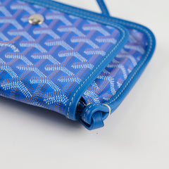 Goyard Goyardine Canvas Plumette Bag Blue