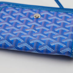 Goyard Goyardine Canvas Plumette Bag Blue