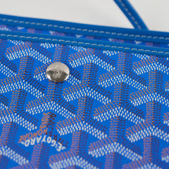 Goyard Goyardine Canvas Plumette Bag Blue