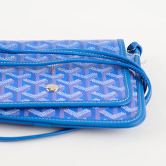 Goyard Goyardine Canvas Plumette Bag Blue