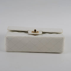 Chanel Small Caviar Double Classic Flap White