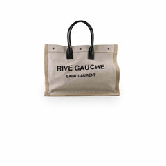 Saint Laurent Rive Gauche Large Tote Beige