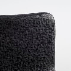 Chanel Caviar 22k Coco First Flap Bag Black Microchip