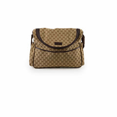 Gucci GG Surpreme Canvas Diaper Bag Brown