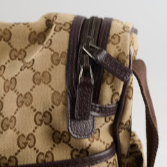Gucci GG Surpreme Canvas Diaper Bag Brown