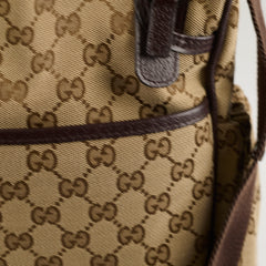 Gucci GG Surpreme Canvas Diaper Bag Brown