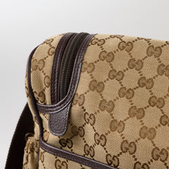 Gucci GG Surpreme Canvas Diaper Bag Brown