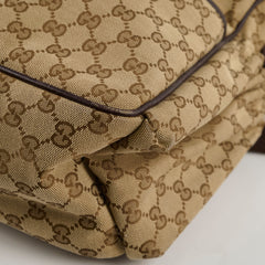 Gucci GG Surpreme Canvas Diaper Bag Brown