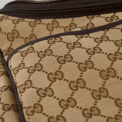Gucci GG Surpreme Canvas Diaper Bag Brown