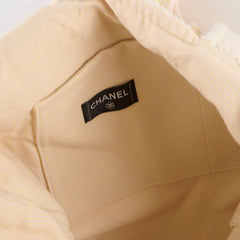 Chanel Coco Beach Bag & Towel Set Light Yellow/Pink