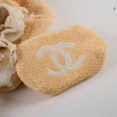 Chanel Coco Beach Bag & Towel Set Light Yellow/Pink