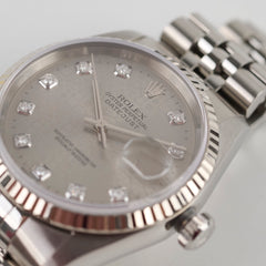 Rolex Datejust 36mm Diamond Dial Watch
