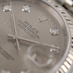 Rolex Datejust 36mm Diamond Dial Watch