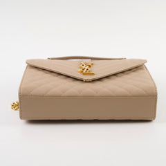 Saint Laurent Medium Envelope Bag Beige
