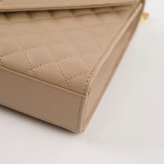 Saint Laurent Medium Envelope Bag Beige