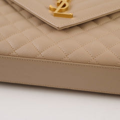 Saint Laurent Medium Envelope Bag Beige