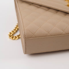 Saint Laurent Medium Envelope Bag Beige