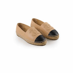 Chanel Espadrilles Shoes Beige Women Size 37