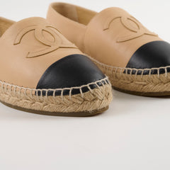 Chanel Espadrilles Shoes Beige Women Size 37