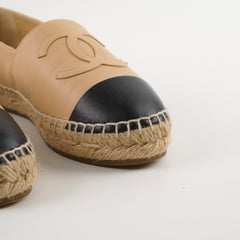 Chanel Espadrilles Shoes Beige Women Size 37