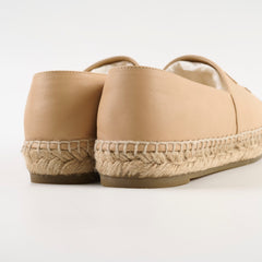 Chanel Espadrilles Shoes Beige Women Size 37