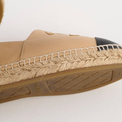 Chanel Espadrilles Shoes Beige Women Size 37