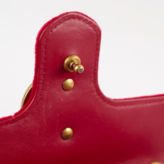 Gucci Mini Marmont Velvet Red