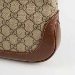 Gucci Small Jackie 1961 Webbing - Trimmed Coat - Canvas Shoulder Bag