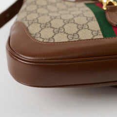 Gucci Small Jackie 1961 Webbing - Trimmed Coat - Canvas Shoulder Bag