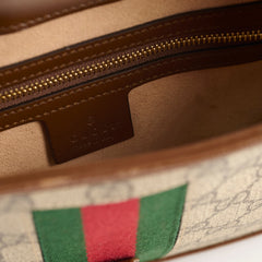 Gucci Small Jackie 1961 Webbing - Trimmed Coat - Canvas Shoulder Bag