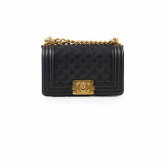 Chanel Small Boy Caviar Black Microchipped