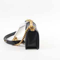 Chanel Small Boy Caviar Black Microchipped