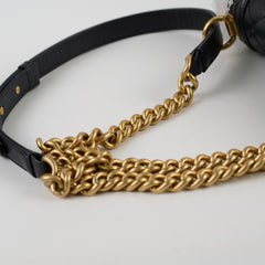 Chanel Small Boy Caviar Black Microchipped