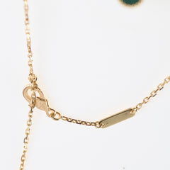 Van Cleef & Arpels Vintage Alhambra Malachite Necklace