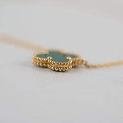 Van Cleef & Arpels Vintage Alhambra Malachite Necklace
