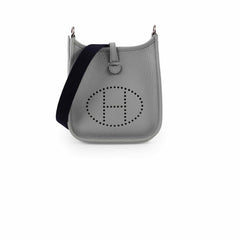 Hermes Mini Evelyn Bleu Pale Y Stamp