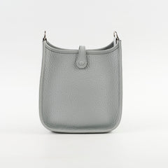 Hermes Mini Evelyn Bleu Pale Y Stamp