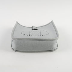 Hermes Mini Evelyn Bleu Pale Y Stamp