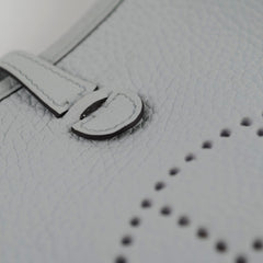 Hermes Mini Evelyn Bleu Pale Y Stamp