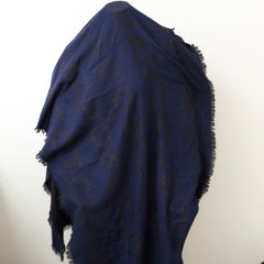 Chanel Cashmere Scarf Navy blue