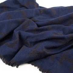 Chanel Cashmere Scarf Navy blue
