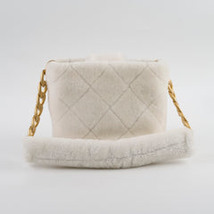 Chanel Top Handle Fluffy Bag