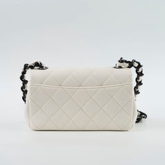 Chanel Seasonal Rectangular Mini Caviar White