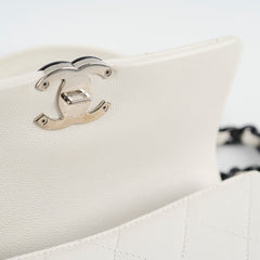 Chanel Seasonal Rectangular Mini Caviar White