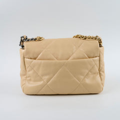 Chanel 19 Beige Small
