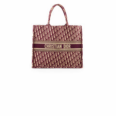 Christian Dior Book Tote Large Red Dior Oblique