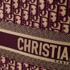 Christian Dior Book Tote Large Red Dior Oblique