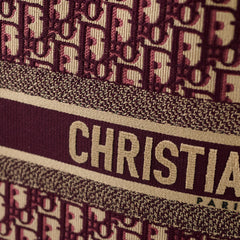 Christian Dior Book Tote Large Red Dior Oblique